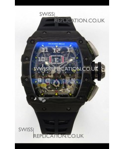 Richard Mille RM11-03 Black Carbon TPT Case Super Clone Watch 