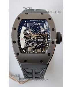 Richard Mille RM055 FREE SPRUNG MVMNT Grey Ceramic Case Super Clone Watch 