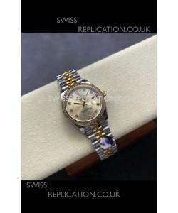 Rolex Super Clone Datejust 31MM Gold Dial Yellow Gold Super Clone Watch 
