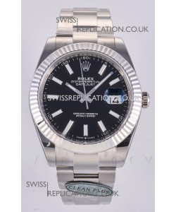 Datejust Super Clone 126334 Black Dial 41MM FREE SPRUNG MVMNT 3235 Watch 