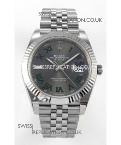 Datejust Super Clone 126334 Wimbledon 41MM FREE SPRUNG MVMNT 3235 Watch 