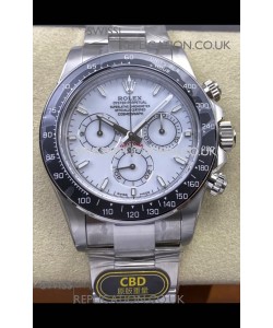 Rolex Daytona 126502 White Enamel Dial FREE SPRUNG MVMT Super Clone Watch 