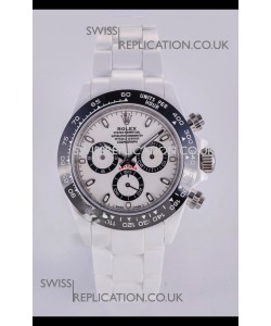 Rolex Daytona AET White Ceramic 4130 Movment Super Clone Watch 