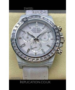 Rolex Daytona TPT Casing White Dial Nylon Strap Super Clone Watch 