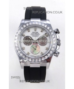 Rolex Daytona 126539TBR FREE SPRUNG MVMNT White Pearl Dial Super Clone Watch 