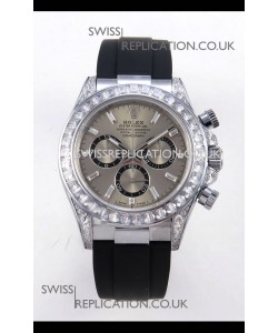 Rolex Daytona 126539TBR FREE SPRUNG MVMNT Grey Dial Super Clone Watch 