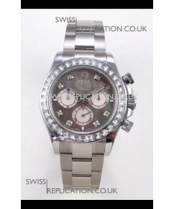 Rolex Daytona 126599 FREE SPRUNG MVMT White Gold Grey Pearl Super Clone Watch 