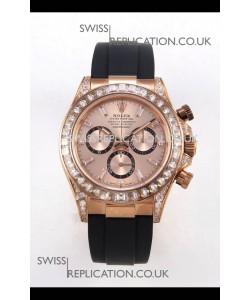 Rolex Daytona 126535 Rose Gold FREE SPRUNG MVMT Gold Dial Super Clone Watch 