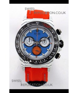 Rolex Daytona DiW Veloce White Carbon Red Dial Super Clone Watch 