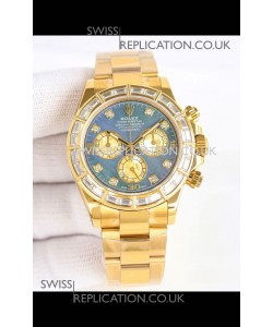 Rolex Daytona 116519 Yellow Gold Pearl Dial Super Clone Watch 