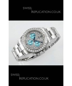 Rolex Daytona 116519 Stainless Steel Diamonds Dial Super Clone Watch 