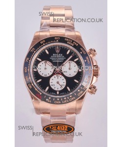 Rolex Daytona 126525 Le Mans Rose Gold FREE SPRUNG MVMT Super Clone Watch 
