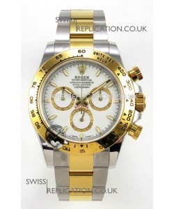 Rolex Daytona 126503 Two Tone White Dial FREE SPRUNG MVMT Super Clone Watch 