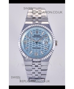 Rolex Land-Dweller 127336 Ice Blue Honeycomb Dial 40MM Super Clone Watch 