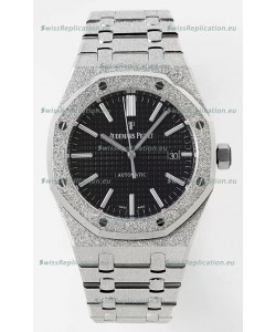 Audemars Piguet Royal Oak 15410BC 41MM Black Dial 904L Steel CALIBRE 3120 Movement 1:1 Mirror Replica
