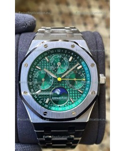 Audemars Piguet Royal Oak Perpetual Calendar Swiss Replica 904L Steel in Green Dial 
