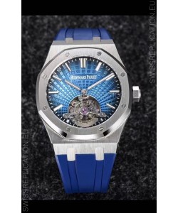 Audemars Piguet Royal Oak Tourbillon 41mm in 904L Casing - Blue Tapisserie Dial 1:1 Ultimate Replica