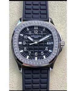 Patek Philippe Aquanaut LUCE 5072A-001 Quartz Swiss Replica Watch in Black Dial 35MM