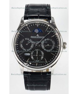 Jaeger LeCoultre Super Clone Master Ultra-Thin Perpetual Calendar Grey Dial Watch