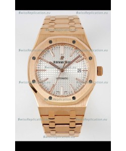 Audemars Piguet Royal Oak 15400 41MM White Dial 904L Rose Gold CALIBRE 3120 Movement 1:1 Mirror Replica