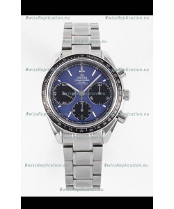 Omega Speedmaster Racing 904L Steel Chronograph 1:1 Mirror Replica in Blue Dial