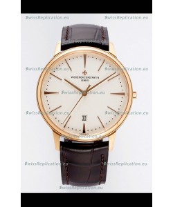 Vacheron Constantin Patrimony Rose Gold 1:1 Mirror Replica Watch 40MM 904L Steel 