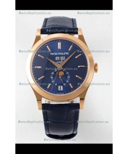 Patek Philippe Annual Calendar 5396R Complications Swiss Replica Watch in Blue Dial