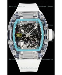 Richard Mille RM35-01 Rafael Nadal Transparent Sapphires Casing with Genuine Tourbillon Super Clone Watch