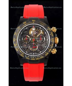 Rolex Daytona Blaken Red 1:1 Swiss Mirror Replica Skeleton Dial Cal.4130 Movement