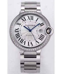 Ballon De Cartier Automatic 1:1 Mirror Swiss Replica Watch in 904L Steel Casing - 36MM