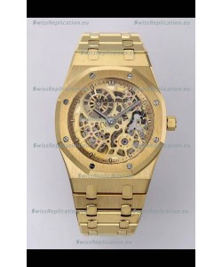 Audemars Piguet Super Clone Royal Oak Jumbo Extra-Thin Yellow Gold Casing Watch 