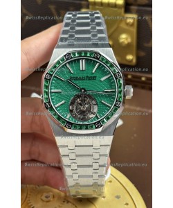 Audemars Piguet Super Clone Royal Oak Flying Tourbillon 41mm Green Dial Watch 
