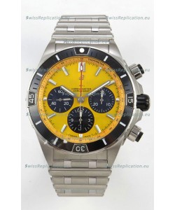 Breitling Chronomat Super Clone B01 42 Edition Swiss 904L Steel Watch Yellow Dial 