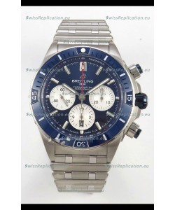 Breitling Chronomat Super Clone B01 42 Edition Swiss 904L Steel Watch Blue Dial 