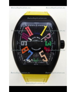 Franck Muller Super Clone Vanguard V45 Racing Carbon Watch in Nylon Strap