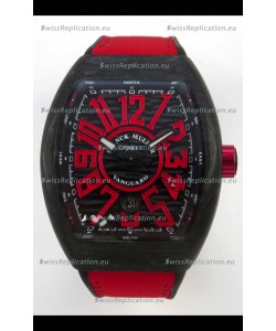 Franck Muller Super Clone Vanguard V45 Racing Carbon Watch in Nylon Strap