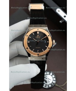 Hublot Super Clone Classic Fusion Titanium Two Tone Rose Gold Black Dial 42MM Watch