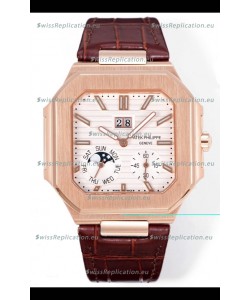Patek Philippe Cubitus 5822 Rose Gold Casing White Dial Swiss Replica Watch