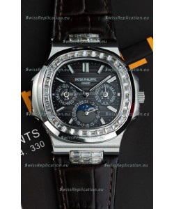 Patek Philippe Nautilus 5740 Perpetual Calendar Stainless Steel Grey Dial Swiss Replica Watch