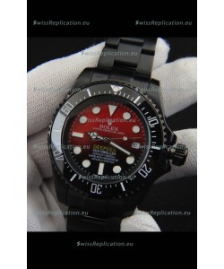 Rolex Sea Dweller Japanese Movement Replica Watch Red Dial 44MM
