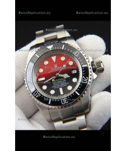 Rolex Sea Dweller Japanese Movement Replica Watch Red Dial 44MM