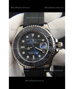 Rolex Yachtmaster Stainless Steel Japanese Replica Watch - 40MM Grey Dial