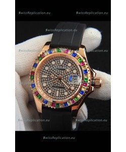 Rolex Yachtmaster Everrose Gold Japanese Replica Watch - 40MM