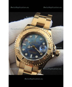 Rolex Yachtmaster Japanese Movement Watch in Gold Casing - Pearl dial 37MM