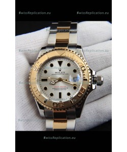 Rolex Yachtmaster Japanese Movement Watch in Two Tone Gold Casing - Steel dial 37MM