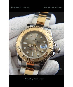 Rolex Yachtmaster Japanese Movement Watch in Two Tone Gold Casing - Gold dial 37MM