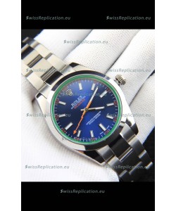 Rolex Milgauss Japanese Movement Replica Watch in Blue Dial