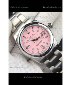 Rolex Oyster Perpetual Japanese Movement Replica Watch 36MM - Pink Dial