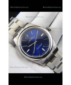 Rolex Oyster Perpetual Japanese Movement Replica Watch 39MM - Blue Dial