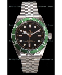 Tudor Black Bay Super Clone Harrods Edition Green Dial Swiss Replica Watch 